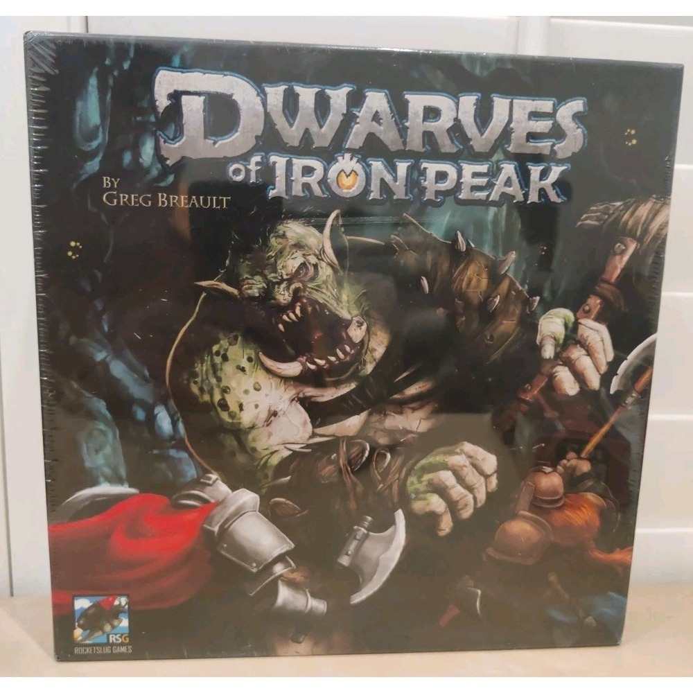 Rocketslug Board Game Dwarves‎ of Iron Peak - New/ Sealed